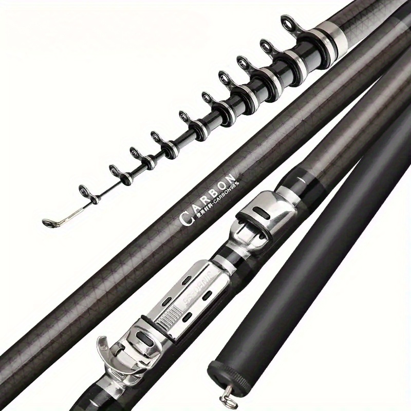 Fishing Rod Surf - 3.6-6.3m Carbon Fiber Telescopic Rock Fishing