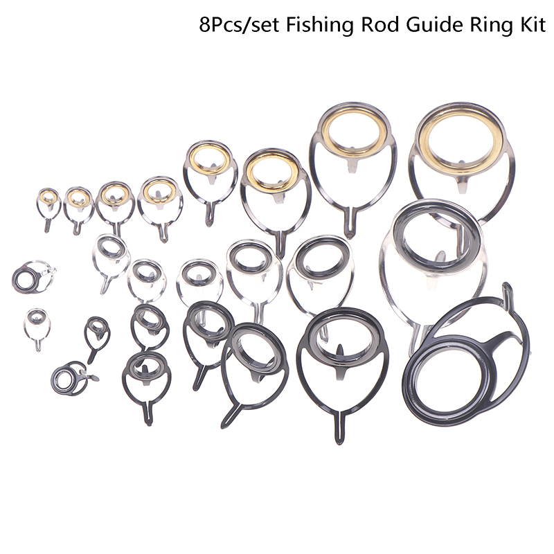 8Pcs Fishing Tackle Stainless  - огляд і ціна Fishing Rod Repair Kit