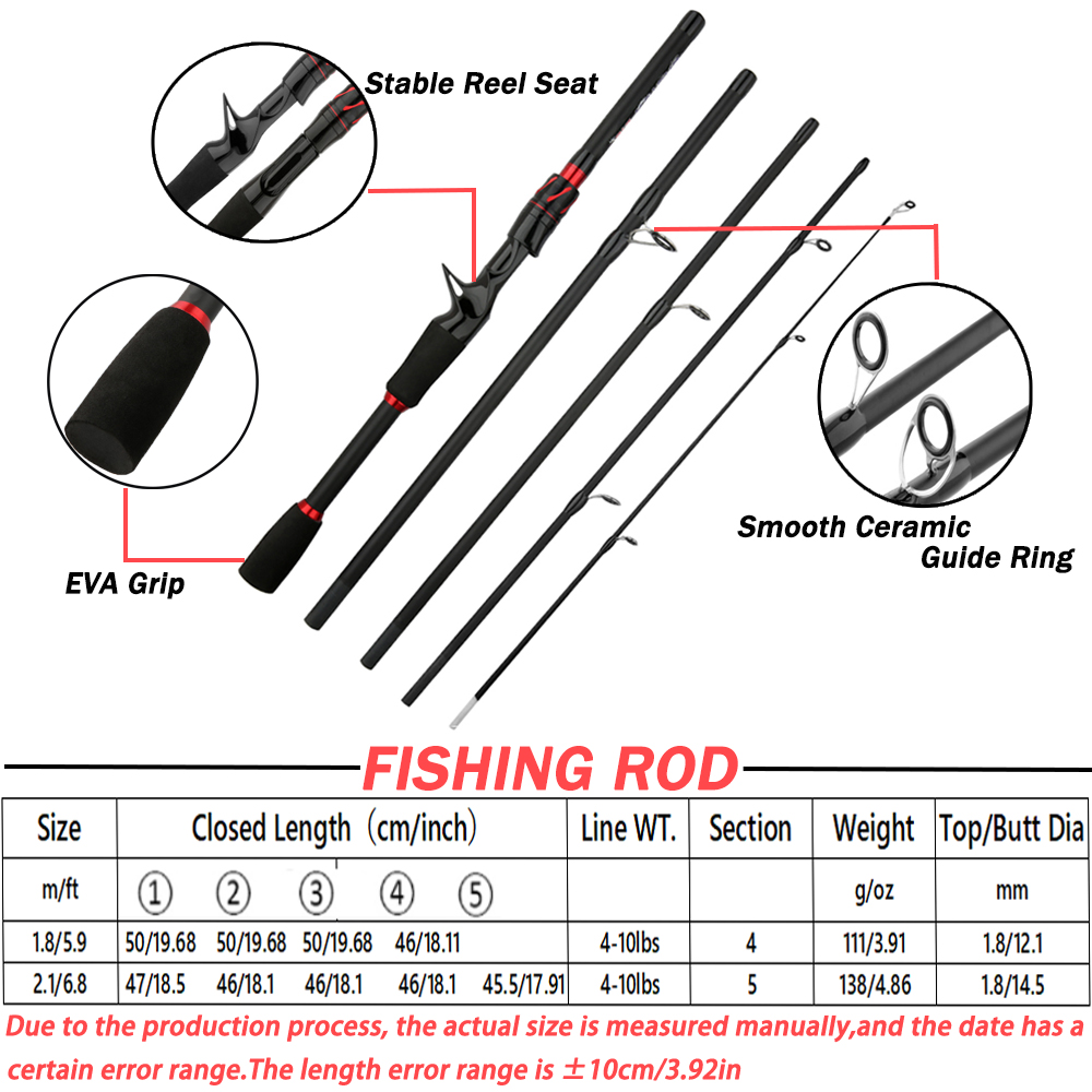 Lure Test 3-15g Spinning Casti - огляд і ціна Fishing Rod Spinning