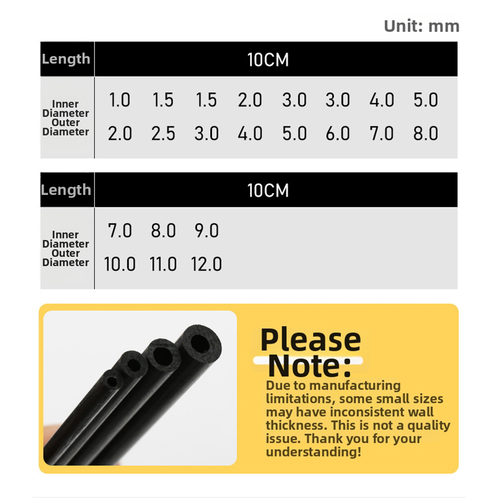 10cm Black Hollow Carbon Fiber - огляд і ціна Fishing Rod Repair Kit