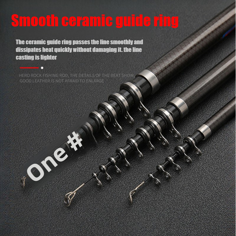 3.6-6.3m Carbon Fiber Telescop - огляд і ціна Fishing Rod Surf